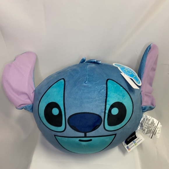 Disney Stitch Cloud 3D Large Pillow Blue New - Picture 1 of 3